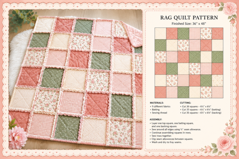 Patchwork Quilt Tutorial – Quilt Pattern - Creative.craftsforlove.com